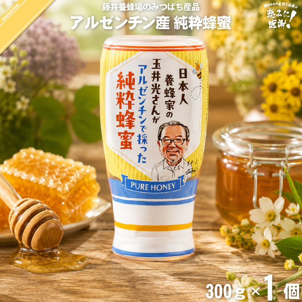 玉井さんのアルゼンチン産純粋はちみつ スタンドポリ （300g）【5250円以上で送料無料】