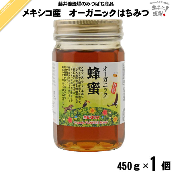メキシコ産 オーガニック はちみつ 瓶入 （450g）【5250円以上で送料無料】