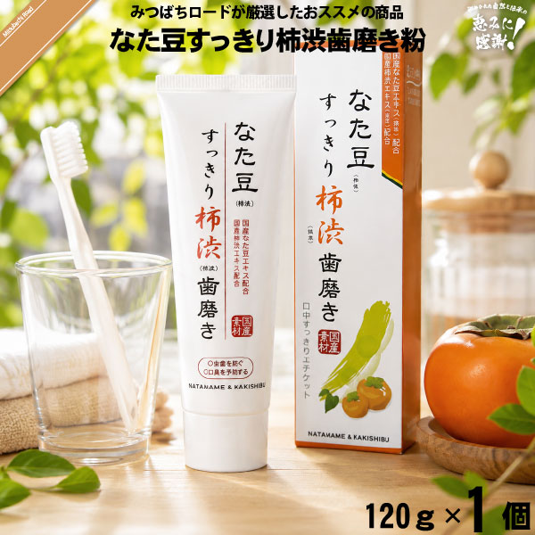 【お手軽】なた豆すっきり柿渋歯磨き粉（120g） 【送料無料】【4543268066587】【特0】