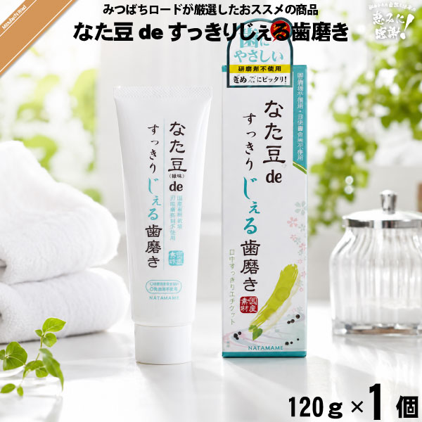 【お手軽】 なた豆deすっきりじぇる歯磨き粉 （120g） 【送料無料】【特0】