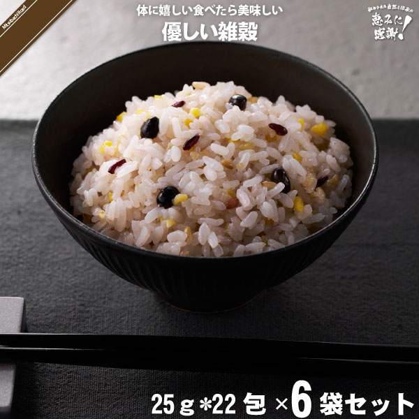 【6個セット】 優しい雑穀 （25g×22包）【送料無料】