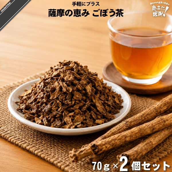 【お手軽 / 2個セット】薩摩の恵み ごぼう茶（70g）【送料無料】【特0】