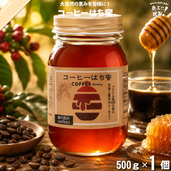 コーヒーはち蜜 瓶 （500g）【5250円以上で送料無料】