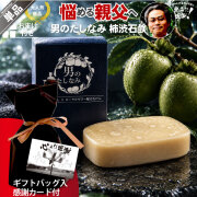 【ギフトバッグ入 / 感謝カード付】柿渋石鹸 男のたしなみ（100g）【5250円以上で送料無料】