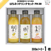 はちみつドリンクセット FH-30 （300ml×3）【化粧箱】【5250円以上で送料無料】