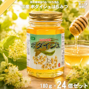 【24個セット】国産ボダイジュはちみつ 瓶入 （180g）【送料無料】