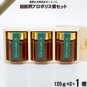 超臨界プロポリス蜜セット （120g×3本）【送料無料】【化粧箱】