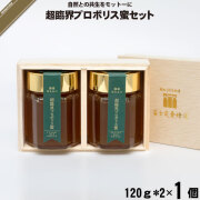 超臨界プロポリス蜜セット （120g×2本）【送料無料】【化粧箱】