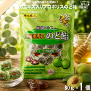 梅肉エキス入り プロポリスのど飴 ユーカリはちみつ入り （80g）【5250円以上で送料無料】