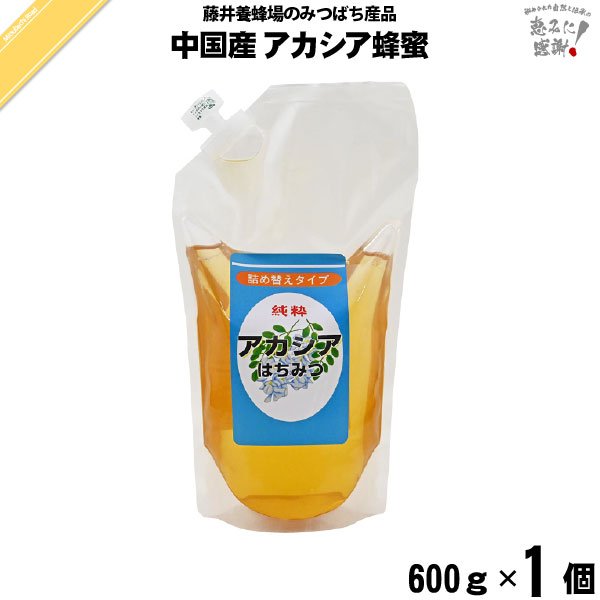 中国産アカシアはちみつ 袋入（600g）【5250円以上で送料無料】