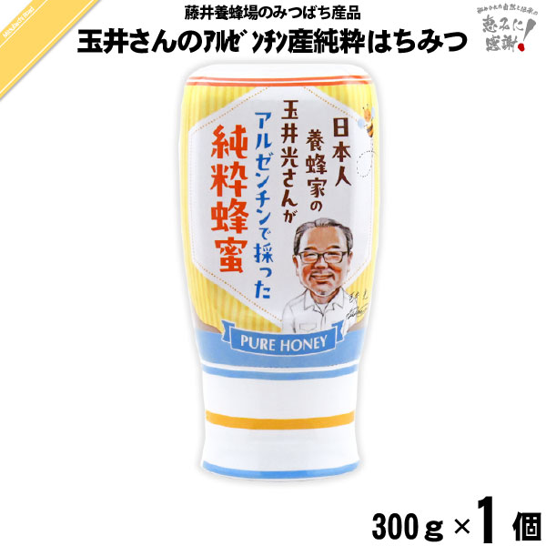 玉井さんのアルゼンチン産純粋はちみつ スタンドポリ （300g）【5250円以上で送料無料】