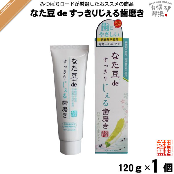 【お手軽】 なた豆deすっきりじぇる歯磨き粉 （120g） 【送料無料】【特0】