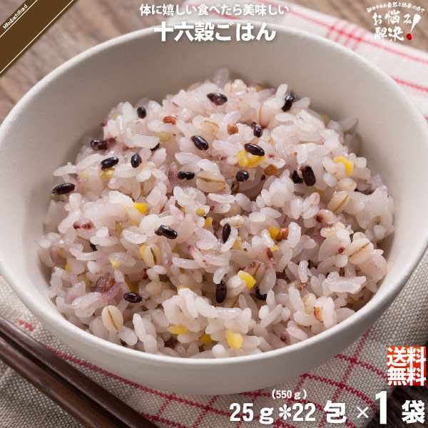 【お手軽】十六穀ごはん （25g×22包）【5250円以上で送料無料】