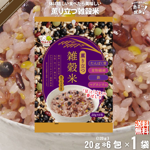 【お手軽】薫り立つ雑穀米 （20g×6）【送料無料】