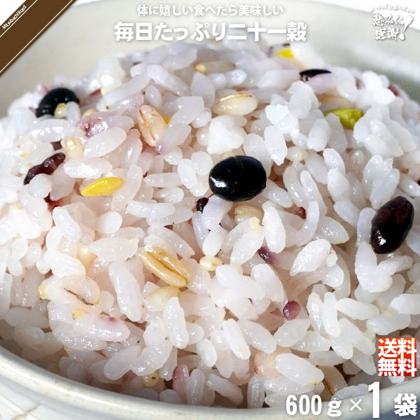 【お手軽】毎日たっぷり二十一穀 （600g）【送料無料】