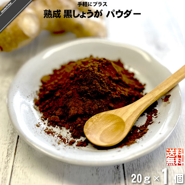 【お手軽】熟成 黒しょうが パウダー （20g）【送料無料】