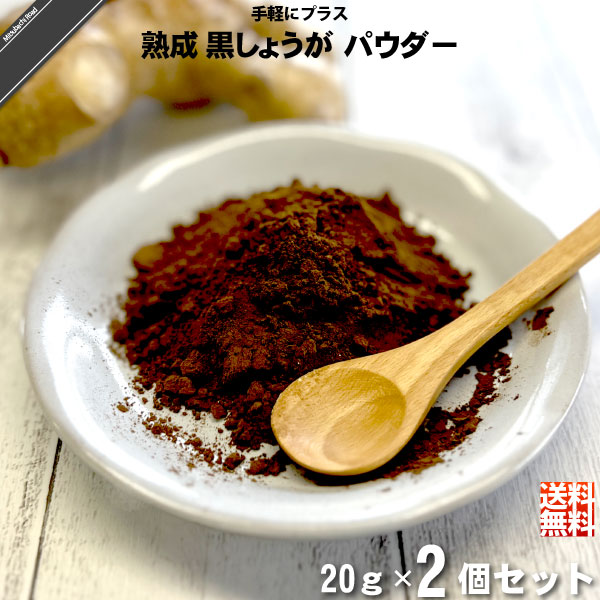 【お手軽/2個セット】熟成 黒しょうが パウダー （20g）【送料無料】【特0】