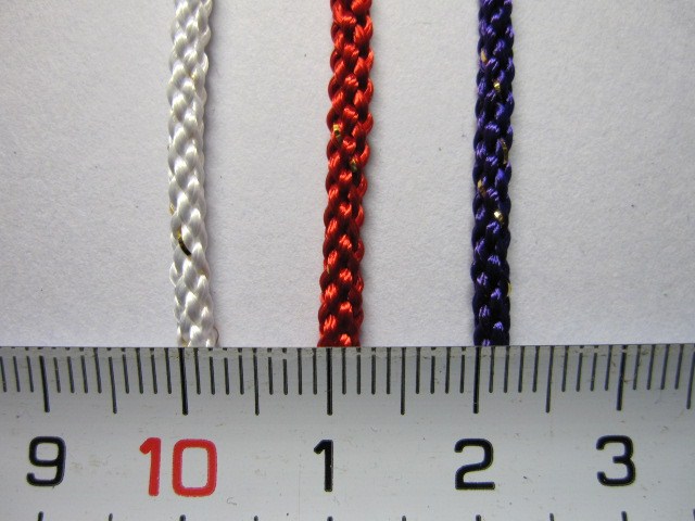 ラメ入り江戸うちひも　細