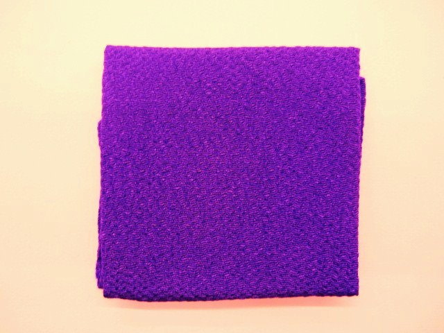 ちりめん生地 ★カット無地 ★No.11・紫 ★ちりめん細工や小物手芸に最適 ★サイズ33cm×23cm ★材質・レーヨン [ch-0011]