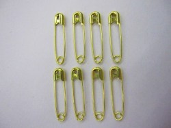 安全ピン金1  8本