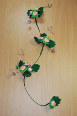 野いちご　★ ピンク　★ カラー軍手で作る手芸　★ オリジナル手芸　[T-0005]