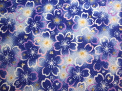 ちりめん生地 ☆切売り柄物 ☆桜柄 ☆ No.21 ☆ちりめん細工や