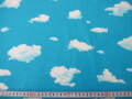 舞い上がる  春のそら(雲)柄　★ No.240　★ 綿 100 %　★ 部屋の飾りやカーテンに！　★ 108 cm 幅　[g-0240]