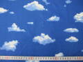 舞い上がる  夏のそら(雲)柄　★ No.242　★ 綿 100 %　★ 部屋の飾りやカーテンに！　★ 108 cm 幅　[g-0242]