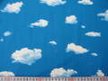 舞い上がる  そら(雲)柄　★ No.241　★ 綿 100 %　★ 部屋の飾りやカーテンに！　★ 108 cm 幅　[g-0241]