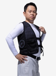 ペルチェファン付きベスト ブラック ペルチェ・ファン付きベスト