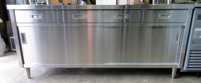 引出し引き戸付き 調理台 W1800×D600×H800mm 業務用 ステンレス  