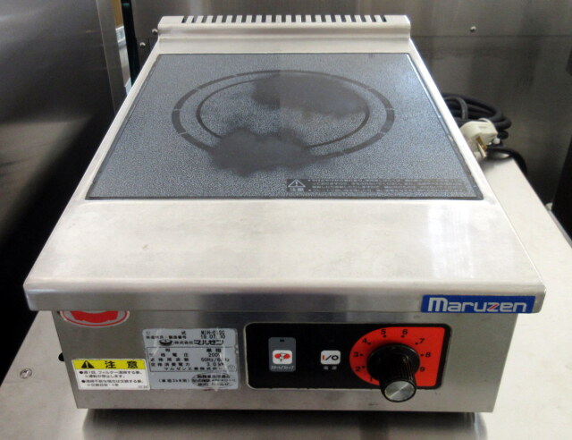 2019年 マルゼン IHクリーンコンロ卓上型 MIH-03SC W300×D490×H145mm 