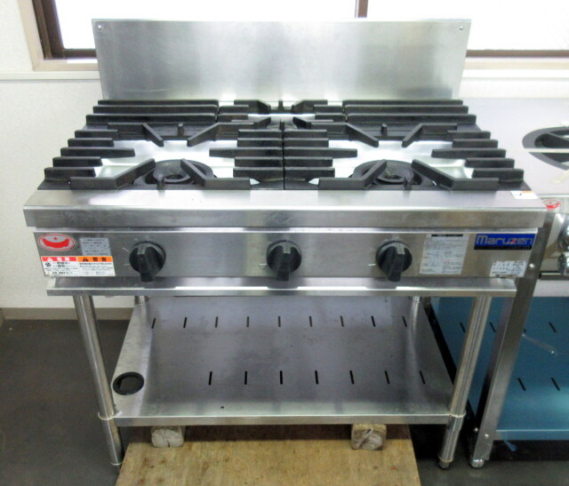 2020年 マルゼン NEWパワークックガステーブル RGT-0963D W900×D600  