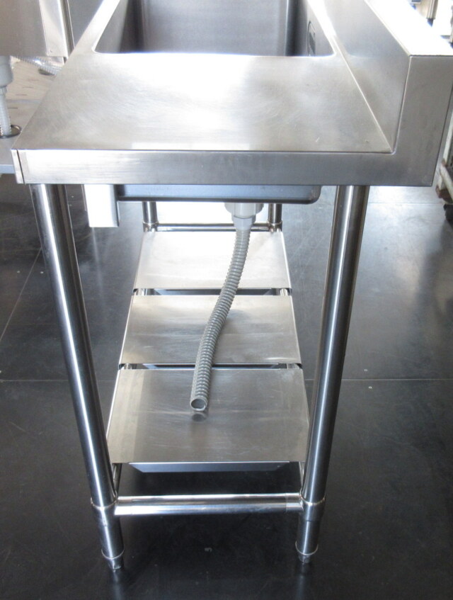 台付き1槽シンク W1000×D450×H800mm バックガード高さ100mm 業務用 