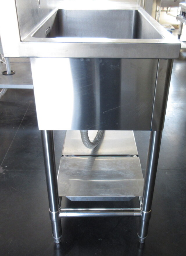 台付き1槽シンク W1000×D450×H800mm バックガード高さ100mm 業務用 