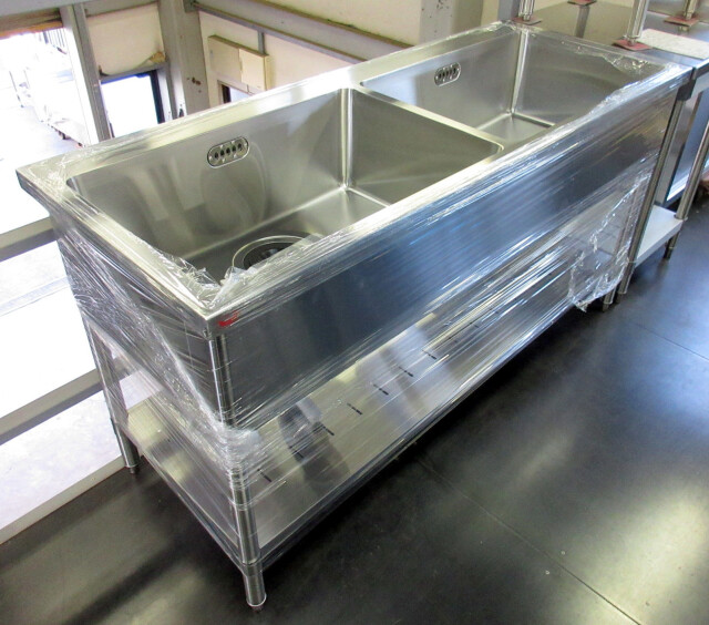業務用2層シンク 未使用品