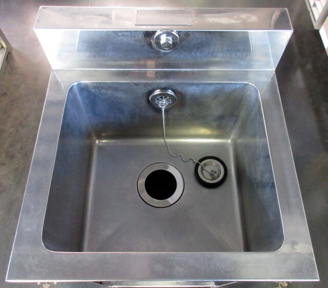 1槽シンク W450×D450×H800mm バックガードD60×100mm 業務用 ステンレス 