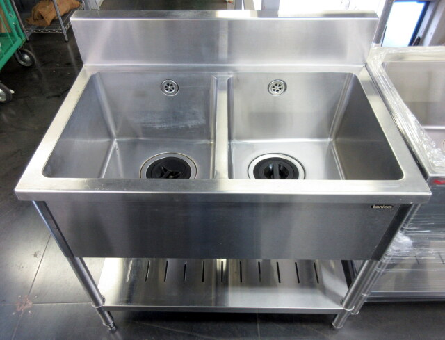 2槽シンク W900×D600×H800mm 業務用 ステンレス キッチン