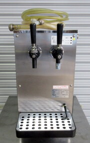 ボクソン ビールサーバー VT-25D-W W255×D265×H465mm 単相100V 生ビールディスペンサー ダブルタップ VOXON