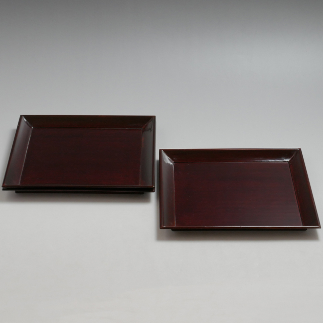 横幅18.0cm　銘々皿／中皿　明治〜大正期頃頃　3客セット