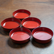 SORA　明治時代の錦手大猪口、色付小皿、金彩色絵小皿各６客計１８客セット SORA様専用 明治時代の錦手大猪口、色付小皿、金彩色絵