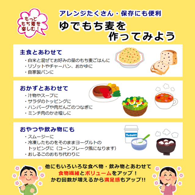 もち麦　ゆでもち麦を作ってみよう