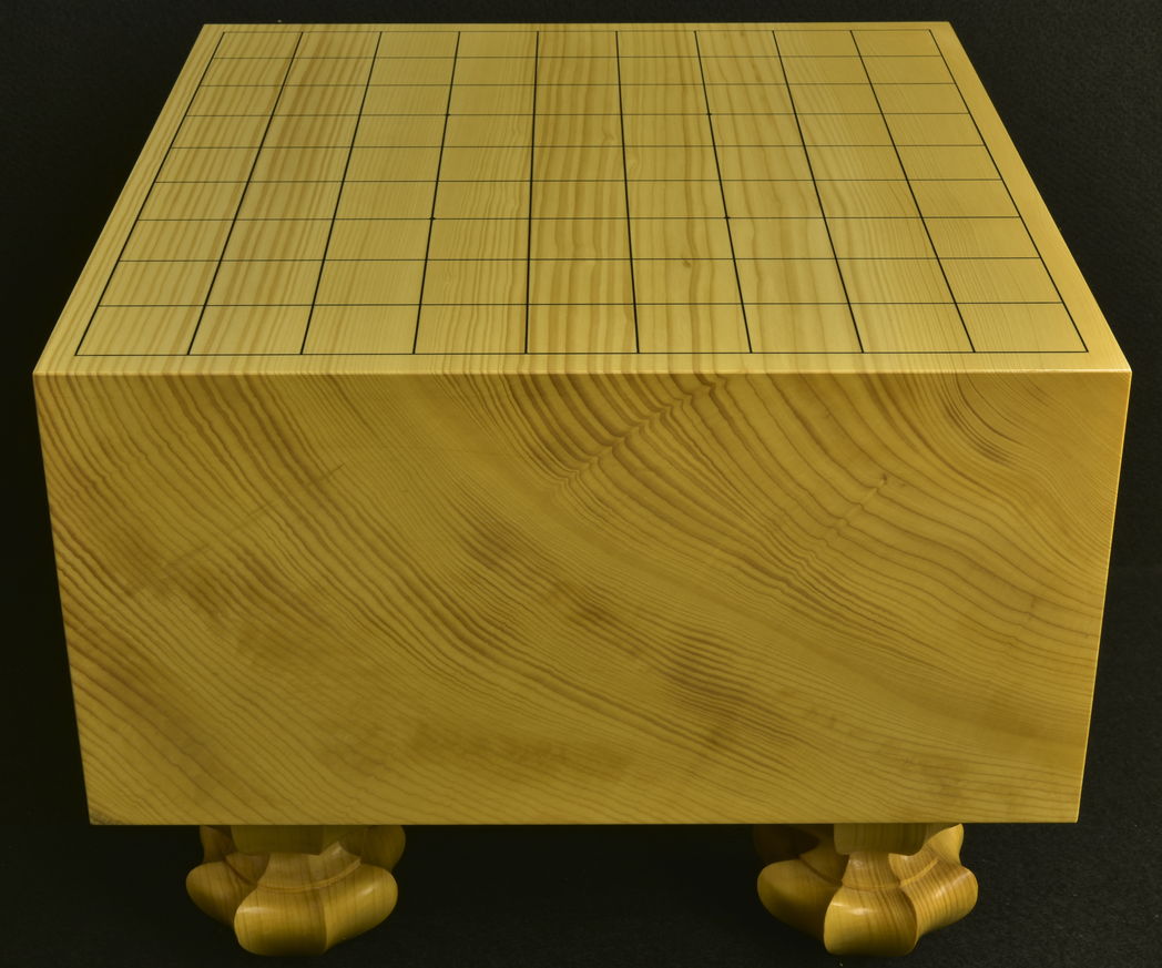 将棋盤　本榧（日本産）柾　５寸７分　6868