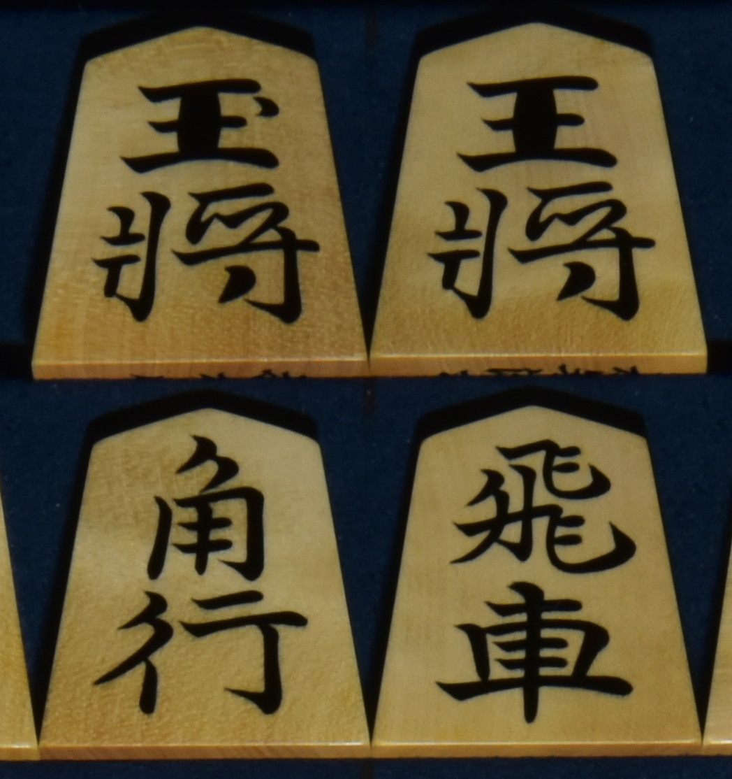 将棋駒　掬水作　自然木　根杢　盛揚　水無瀬
