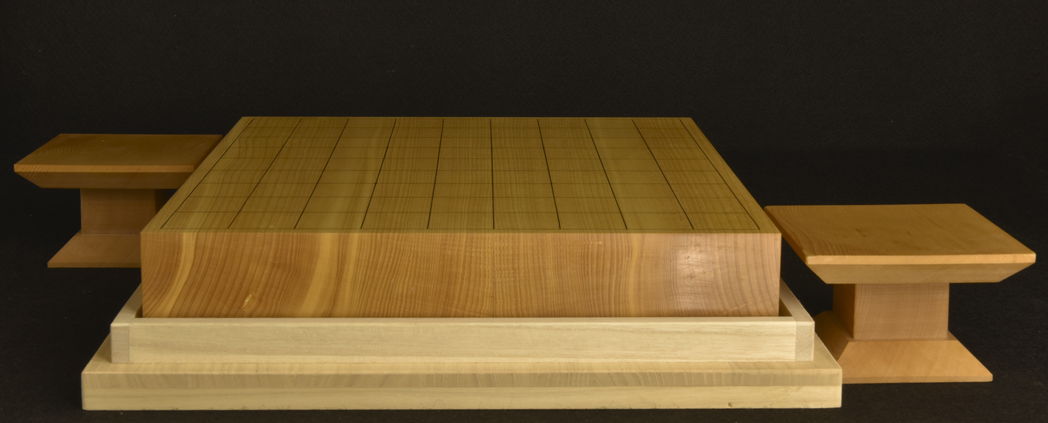 将棋盤　本榧(日本・日向産)卓上盤セット