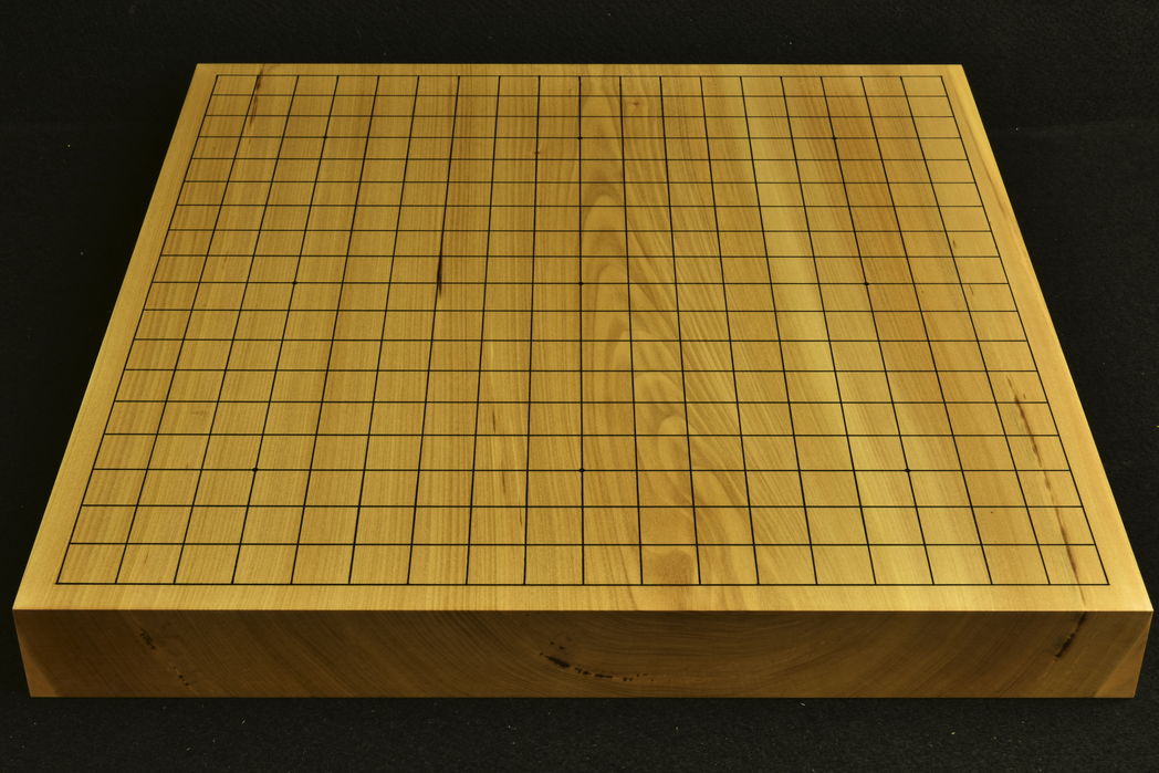 碁盤　本桂15号一枚板　卓上 竹印