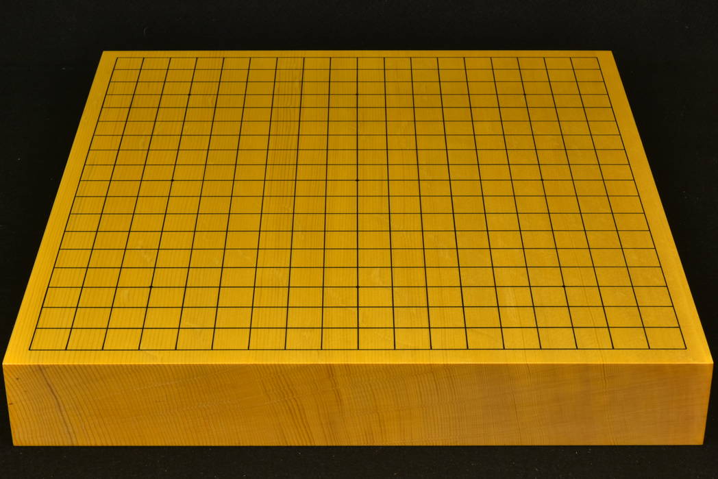 碁盤　新かや20号　柾目卓上 一枚板　松