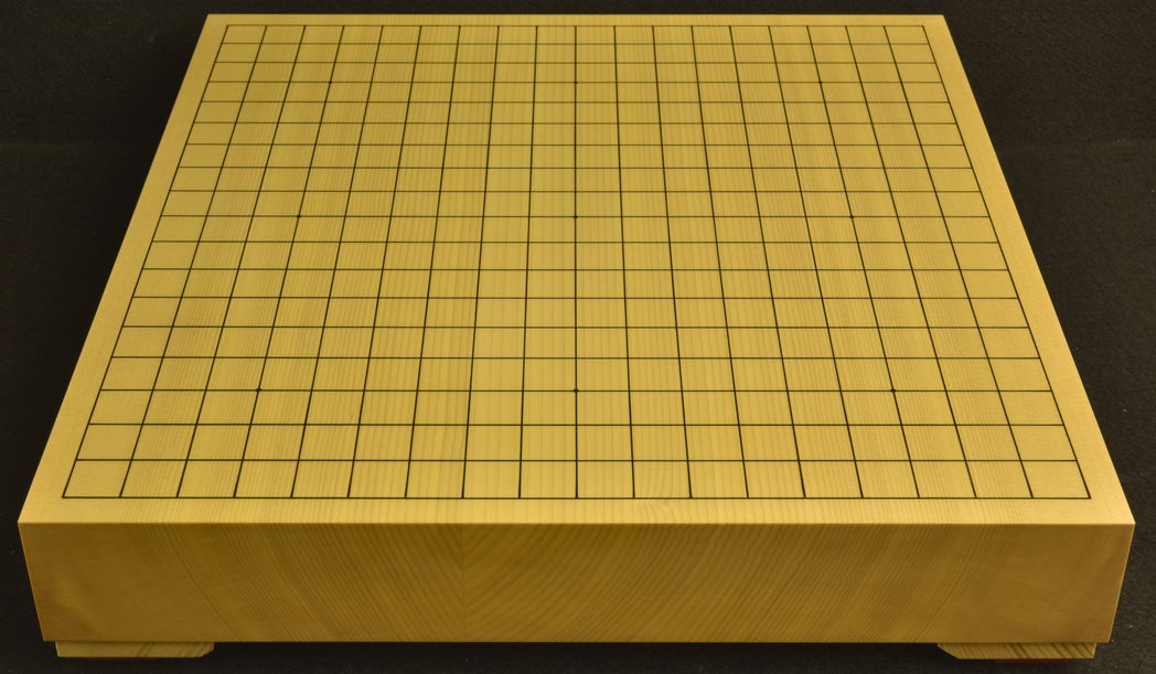 碁盤　新かや20号卓上 特上　駒脚付