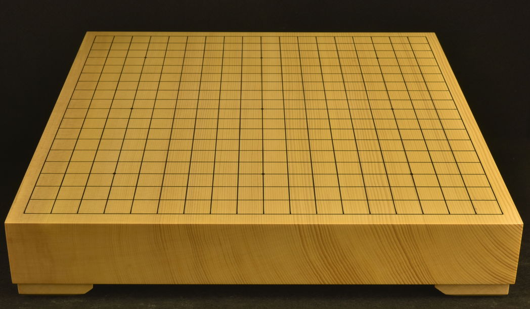 碁盤　新かや20号卓上一枚板 松印　駒脚付