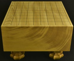 将棋盤　本榧（日本・日向産）追柾　４寸７分　6867